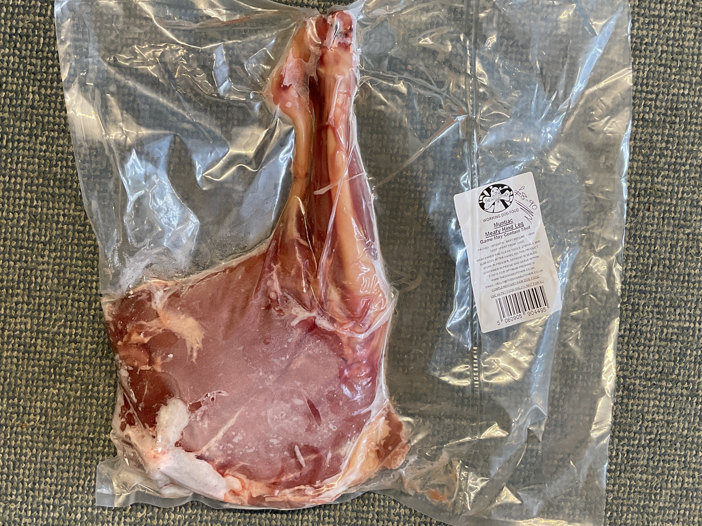 The Dogs Butcher Muntjac Meaty Hind Leg