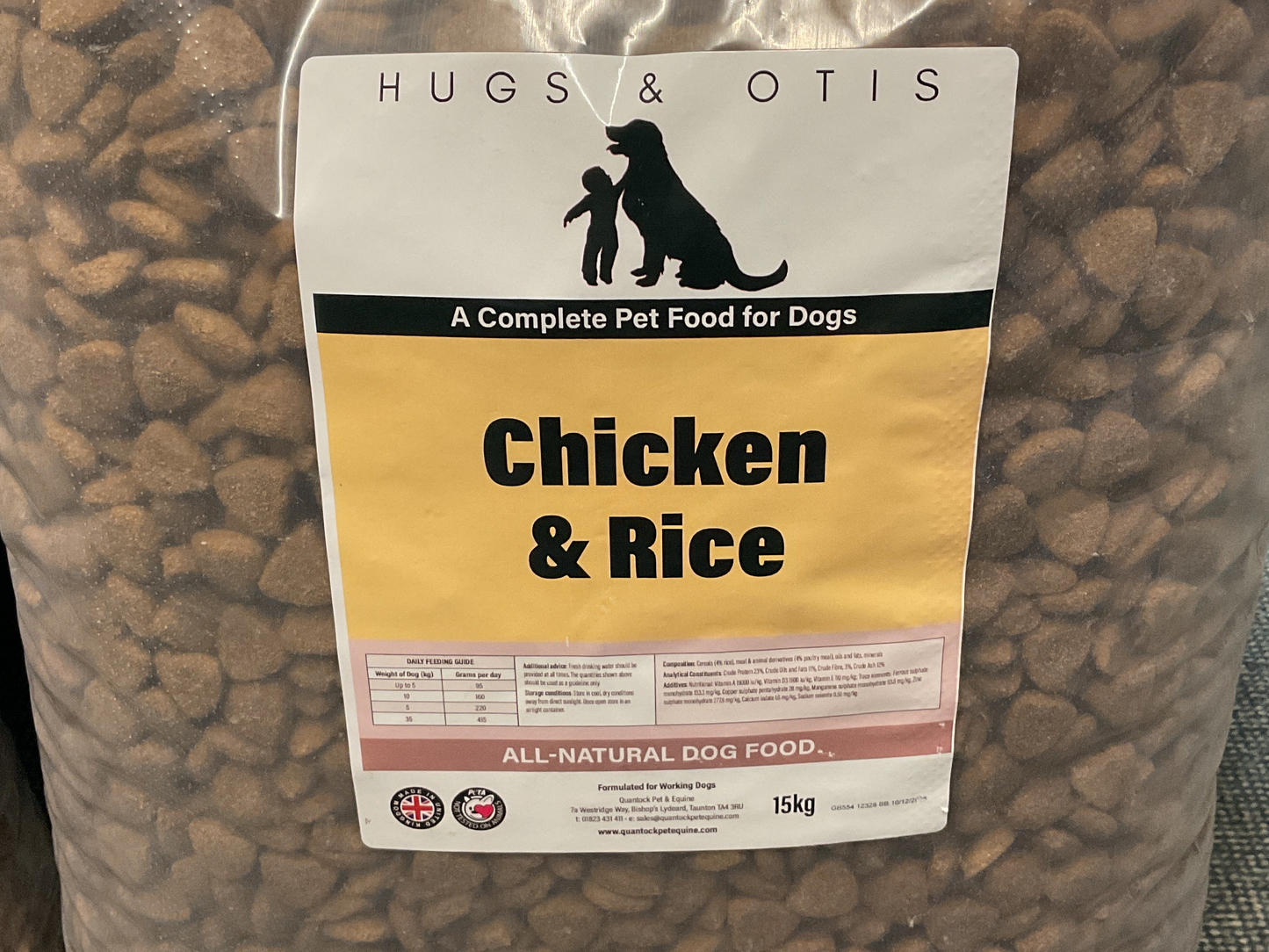 Hugs & Otis Chicken and Rice 15 kg