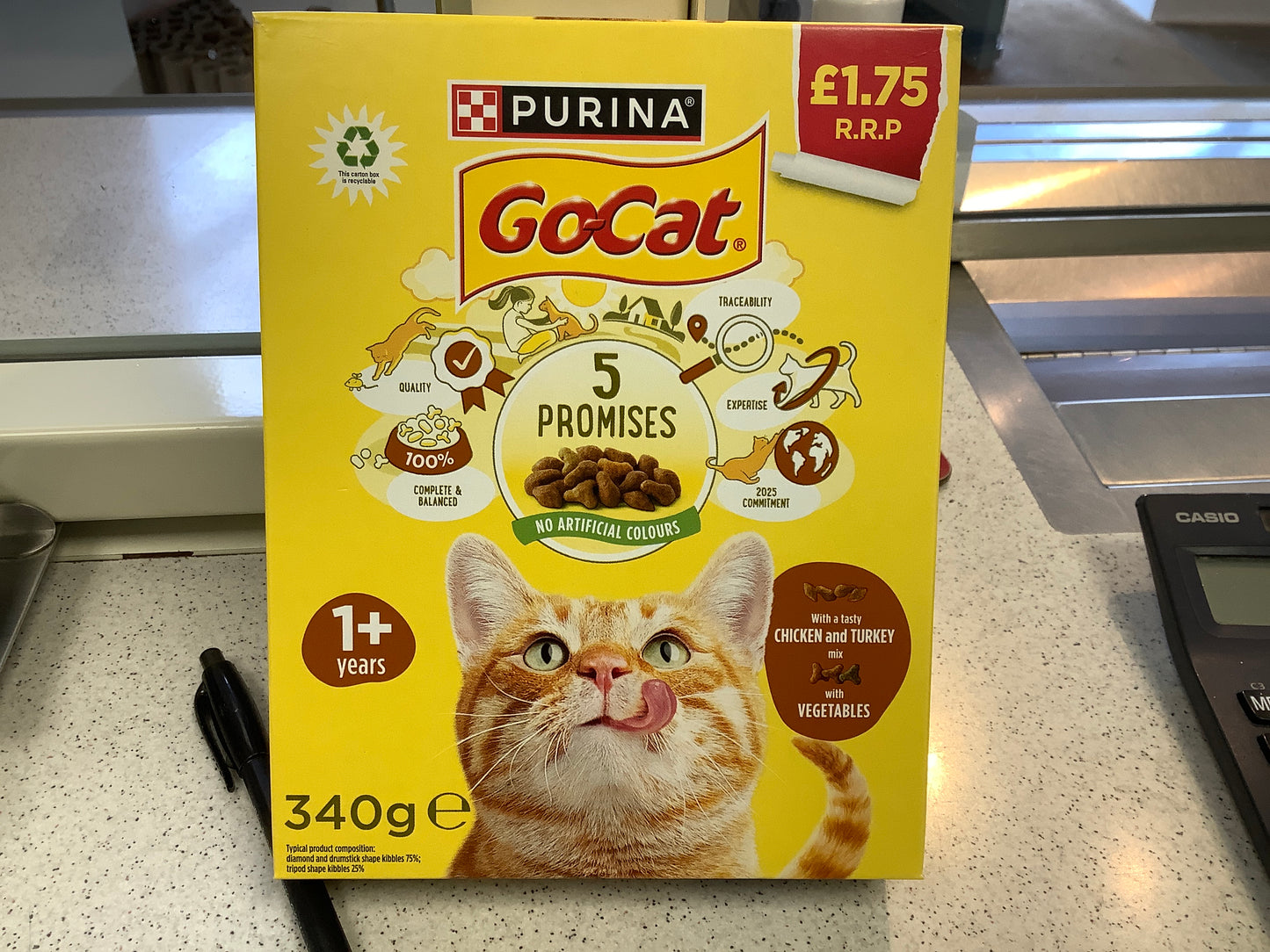 Go cat with chicken and Turkey 340g