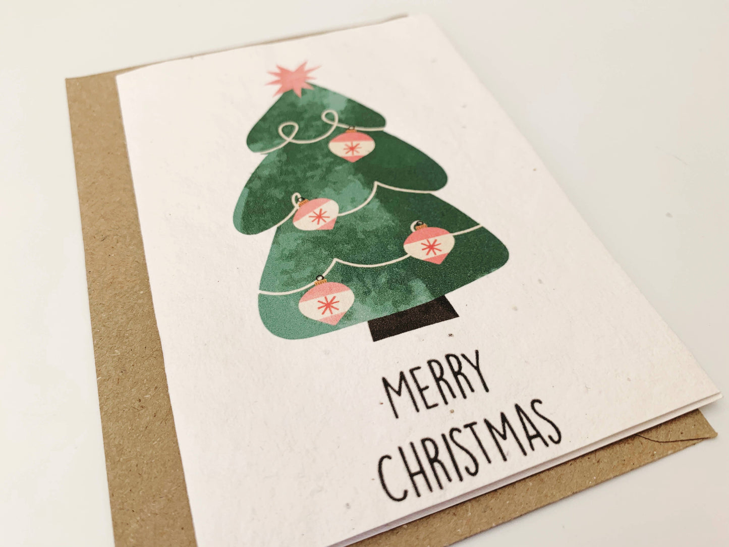 PlanetWrapIt - Plantable Christmas Card - Christmas Tree Baubles