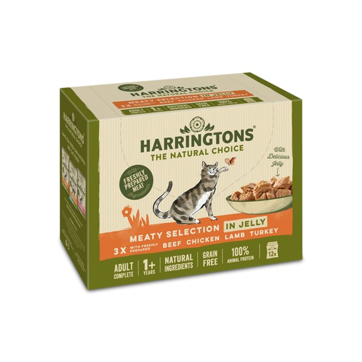 Harringtons Wet Cat Meaty Selection in Jelly 12x 85g