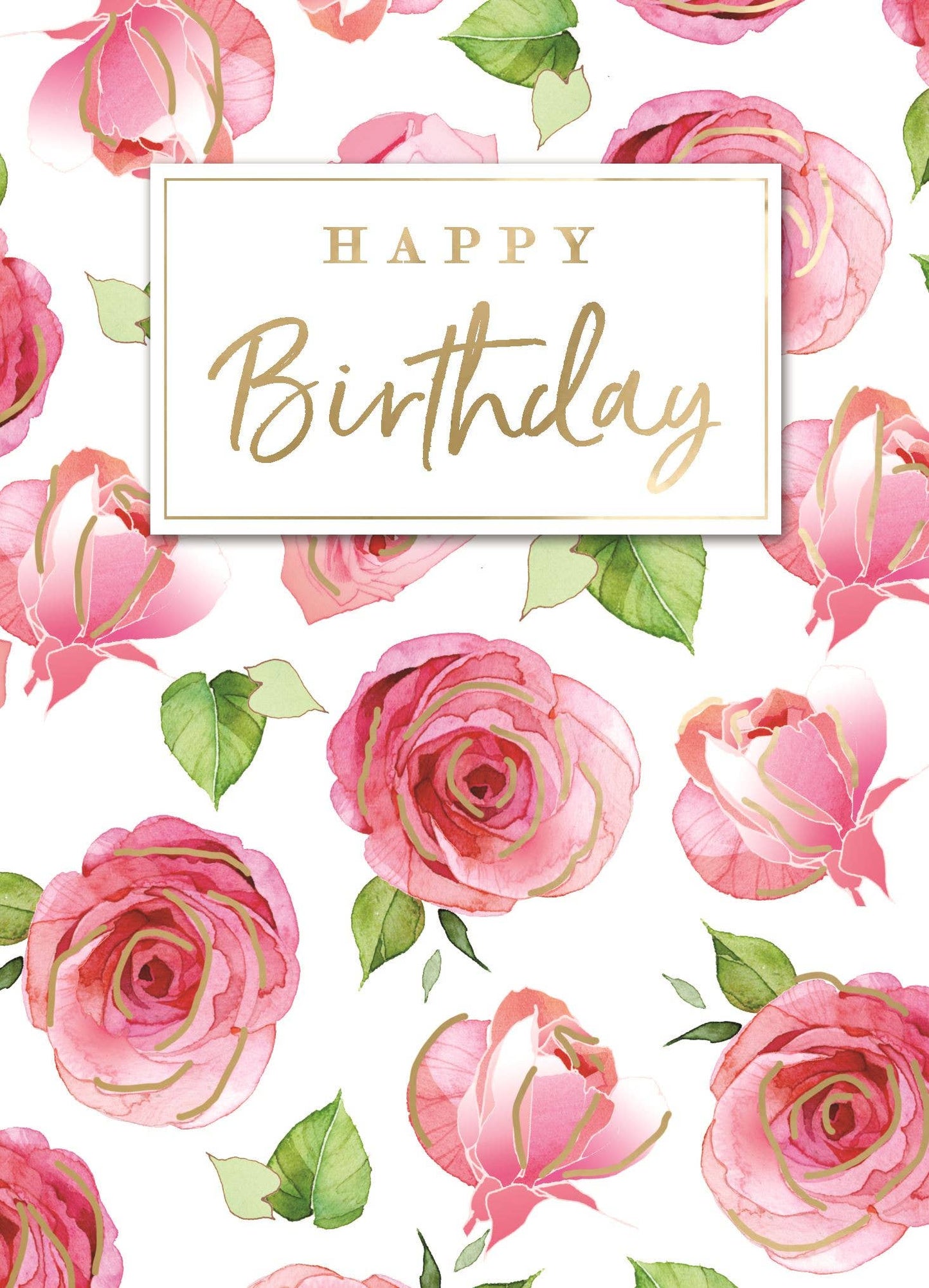 Yours Truly - Pink Roses Card