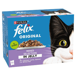 Felix Original Mixed Selection in Jelly Wet Cat Food 12x85g