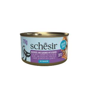 Schesir Mackerel, Sardines and Squid Cat Food (70g)