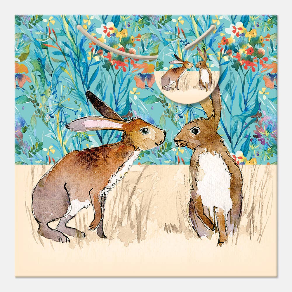 Gift Bag (Large) - Kissing Hares