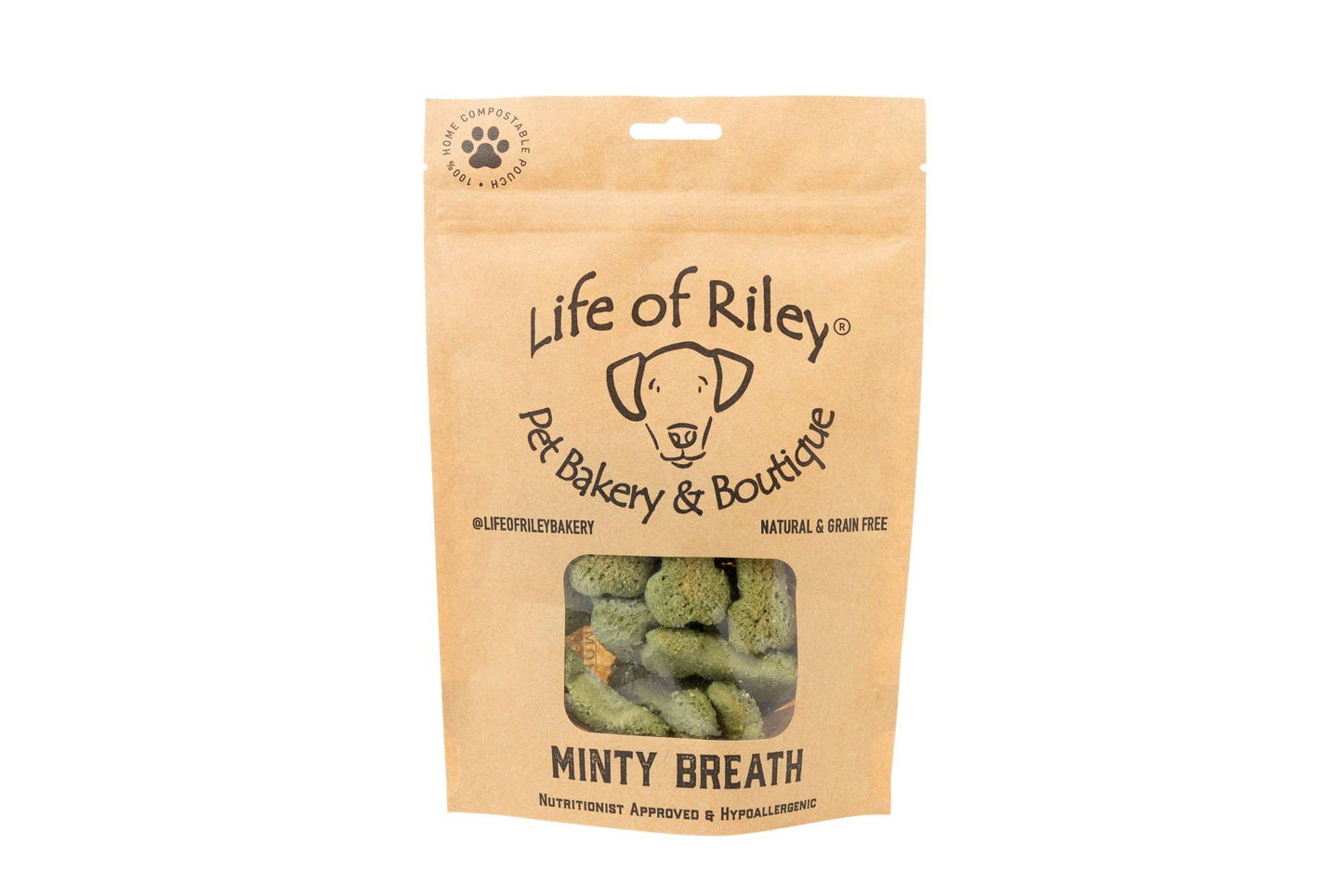 Life Of Riley Bakery Ltd - Nutritionist Approved Minty Breath Bones Dog Treats