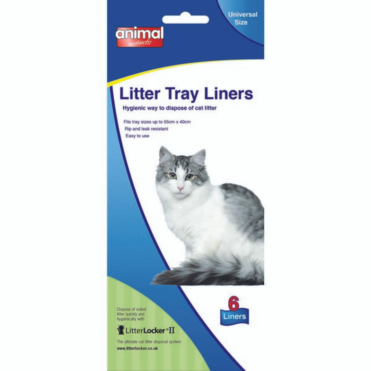 Animal Instincts Cat Litter Tray Liner Universal 55x40cm (pack of 6)