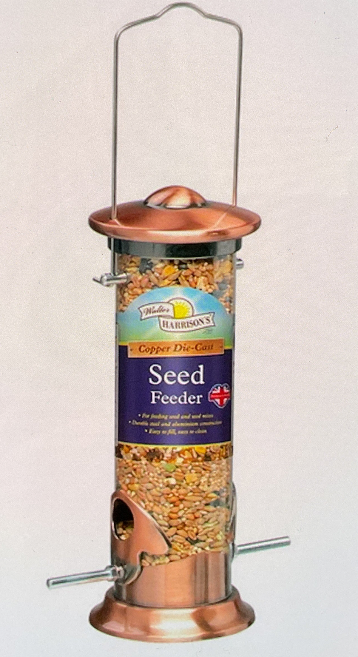 Harrisons Copper Die Cast Seed Feeder
