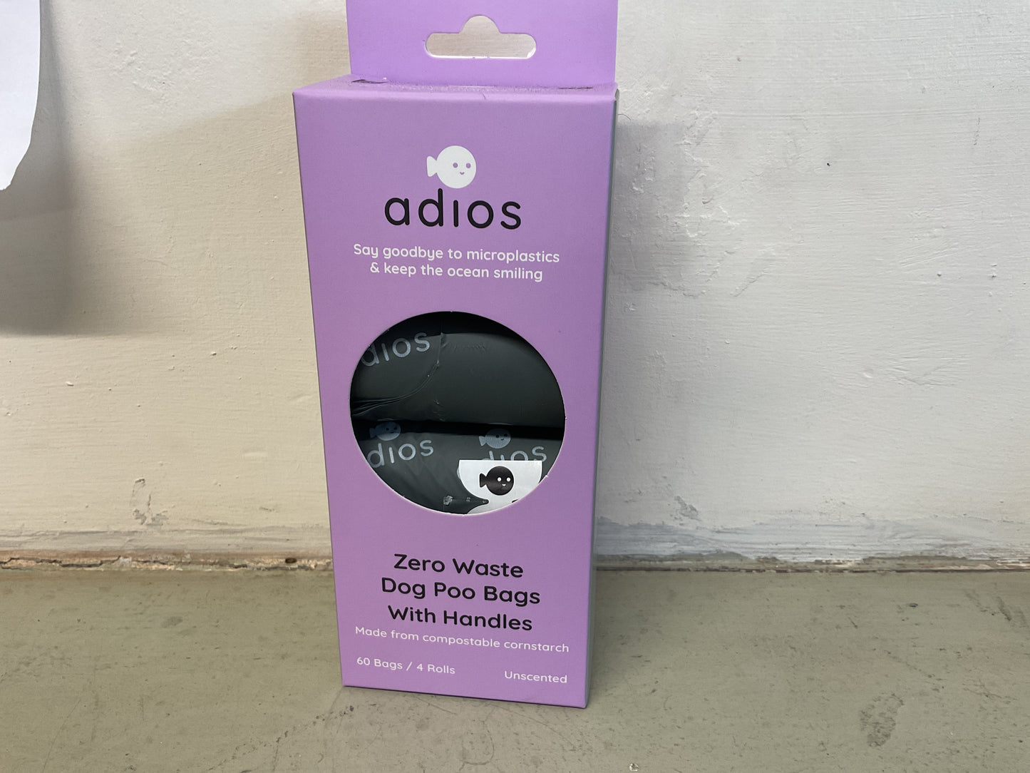 Adios zero waste dog poo bags with handles