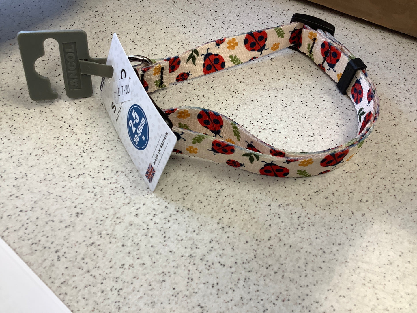 Ancol Soho adjustable collar Ladybird size 2-5