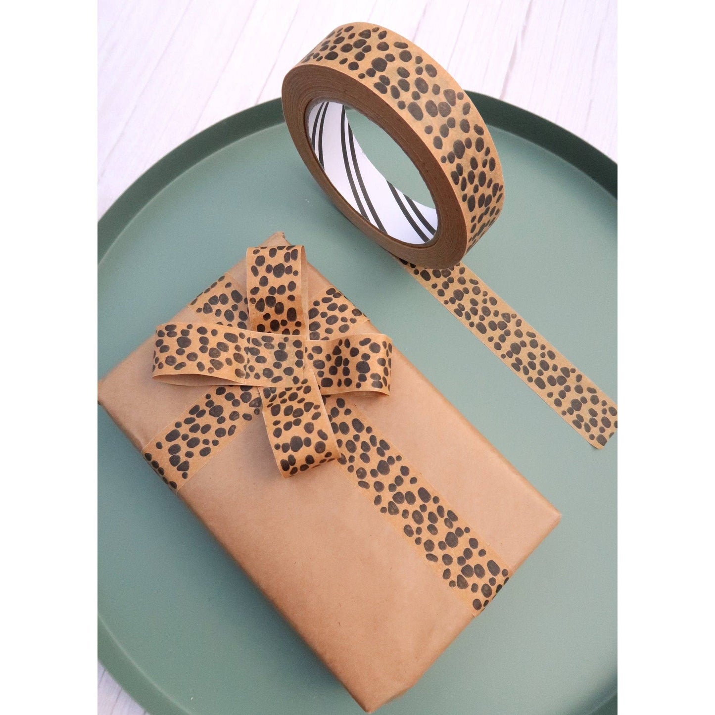 Cascayde - Animal Print Paper Tape 24mm - Eco Friendly Packaging Tape