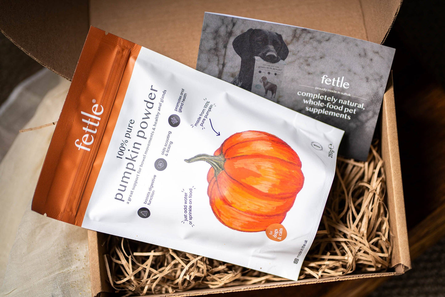 Fettle - Pure & Natural Pumpkin Powder for Dogs & Cats