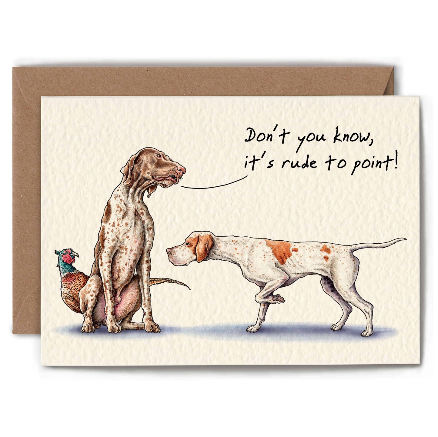 Bewilderbeest - Rude To Point Card - Everyday Card
