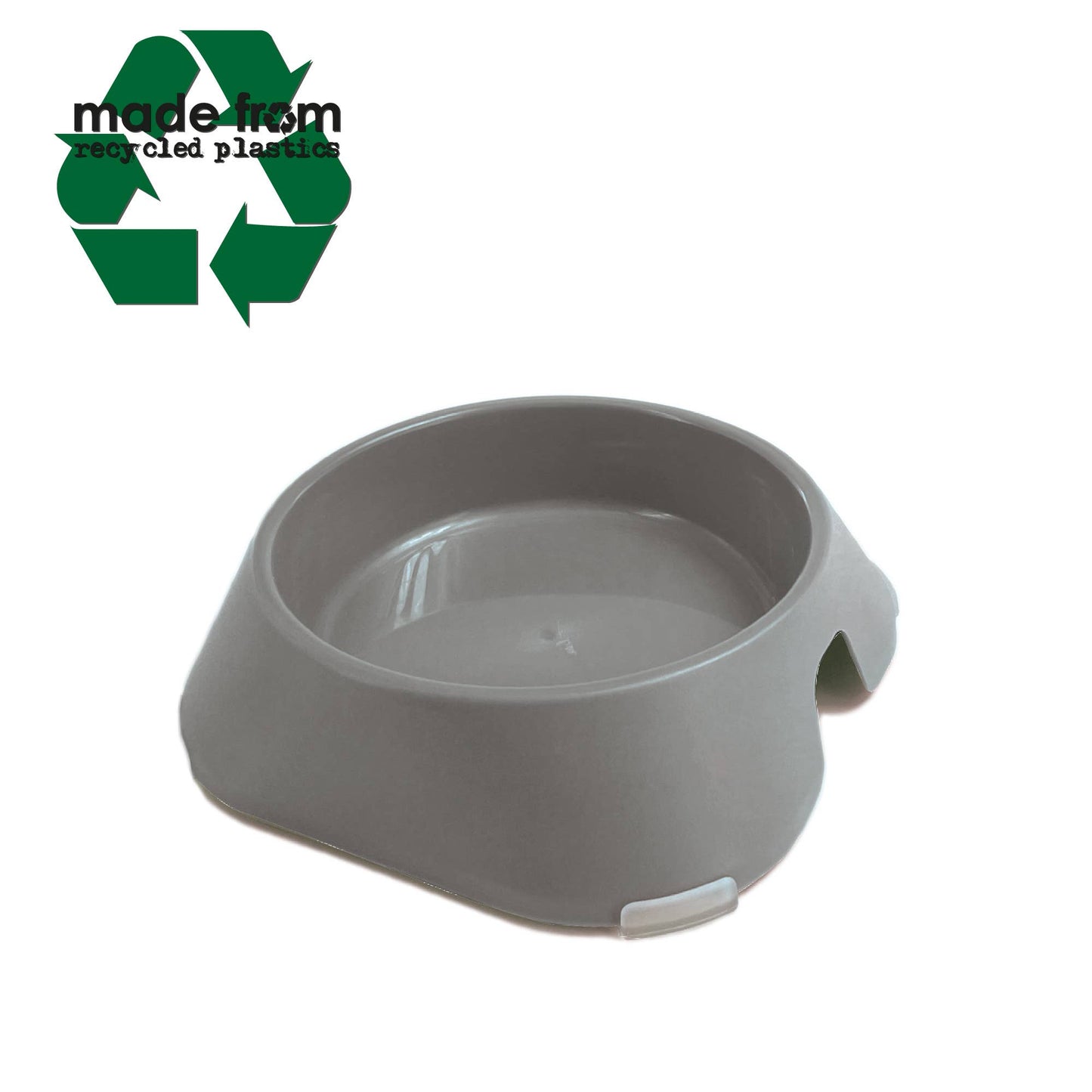 Ancol Feeding Bowl Made From Recycled Plastics- Grey
