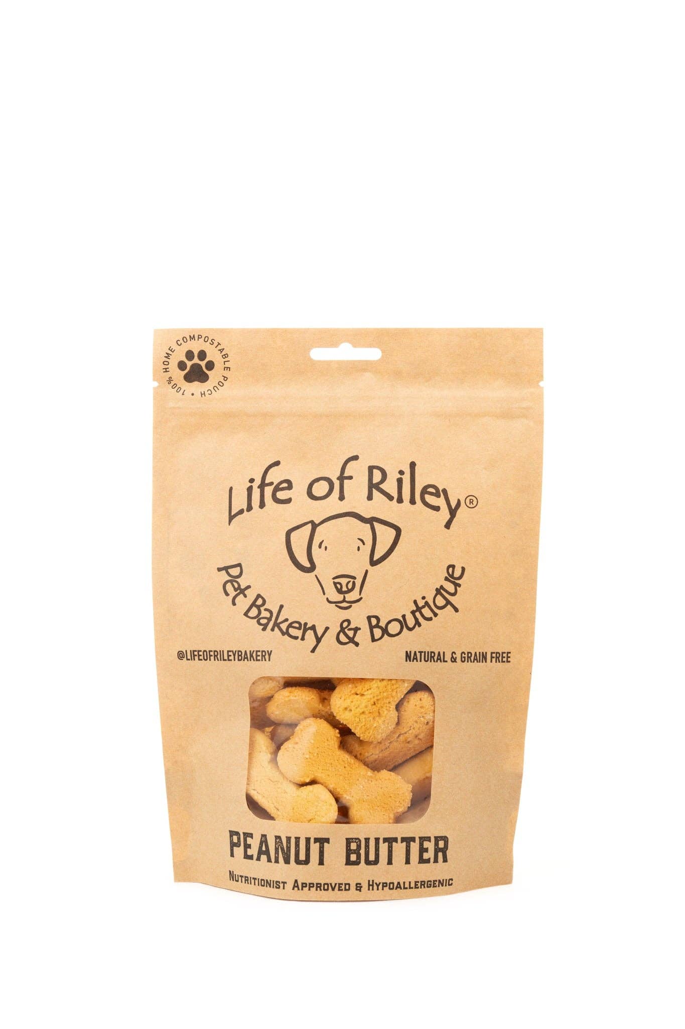 Life Of Riley Bakery Ltd - Peanut Butter Bones - Nutritionist Approved Dog Treats