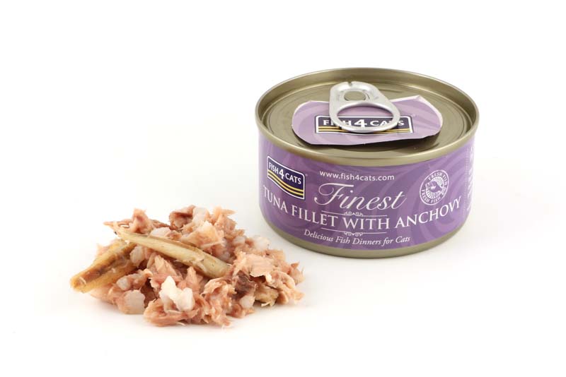 Fish4Cats Finest Tuna Fillet With Anchovy 70g
