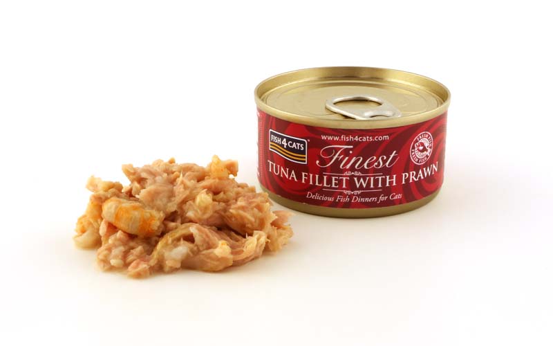 Fish4Cats Finest Tuna Fillet With Shrimp 70g