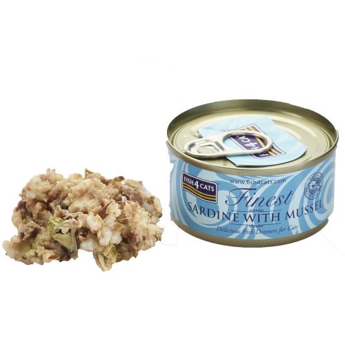 Fish4Cats Finest Sardine With Mussel 70g