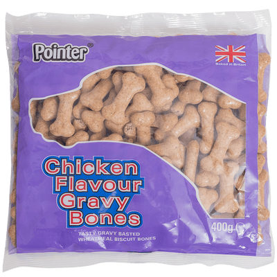 Pointer Chicken Flavour Gravy Bones 400g