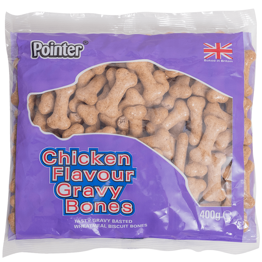 Pointer Chicken Flavour Gravy Bones 400g