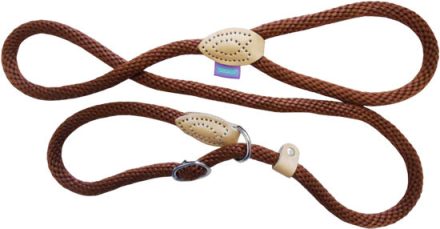 Hem & Boo Slip Lead S/Rope Brown 8mmx60"