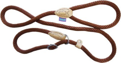 Hem & Boo Slip Lead S/Rope Brown 8mmx60"
