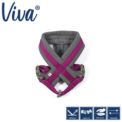 Viva Padded Harness Purple: Small