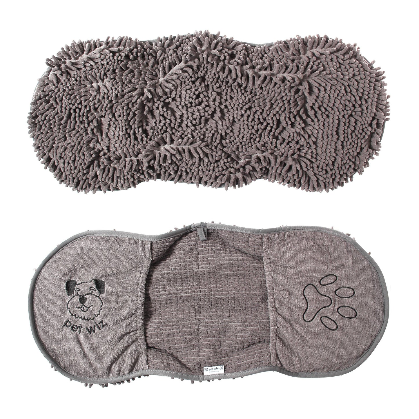 Pet Wiz - Microfibre Noodle / Chenille Dog Towel