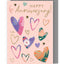 Yours Truly- Anniversary - Hearts Card