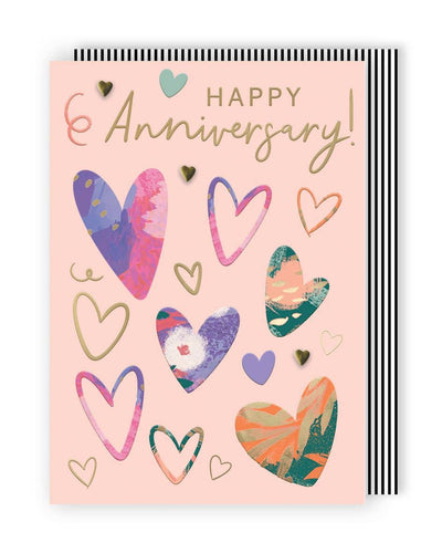 Yours Truly- Anniversary - Hearts Card