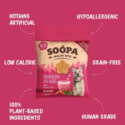 Soopa Strawberry Dog-Quiri Dog Treats