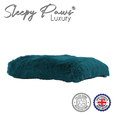 Super Soft Plush Mattress - TEAL: 75 x 60 cm