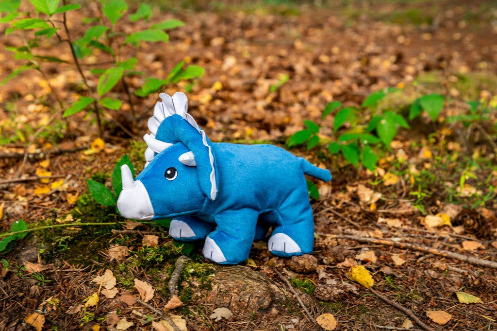 Dinosaur Double Layered Recycled Plastic Eco Plush Dog Toy