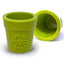 Flower Pot Durable Rubber Treat Dispenser & Enrichment: Green