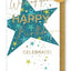 Yours Truly Happy Birthday Star Card - Champagne