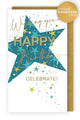 Yours Truly Happy Birthday Star Card - Champagne