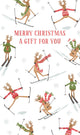 Skiing Reindeers-Christmas Card -Money Wallets-Second Nature