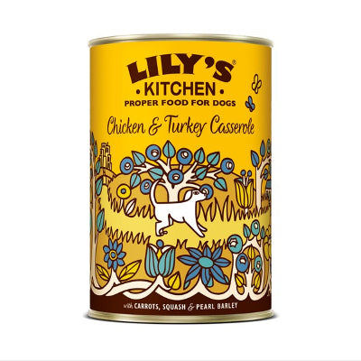 Lilys Kitchen Chicken and Turkey Casserole for Dogs 400g
