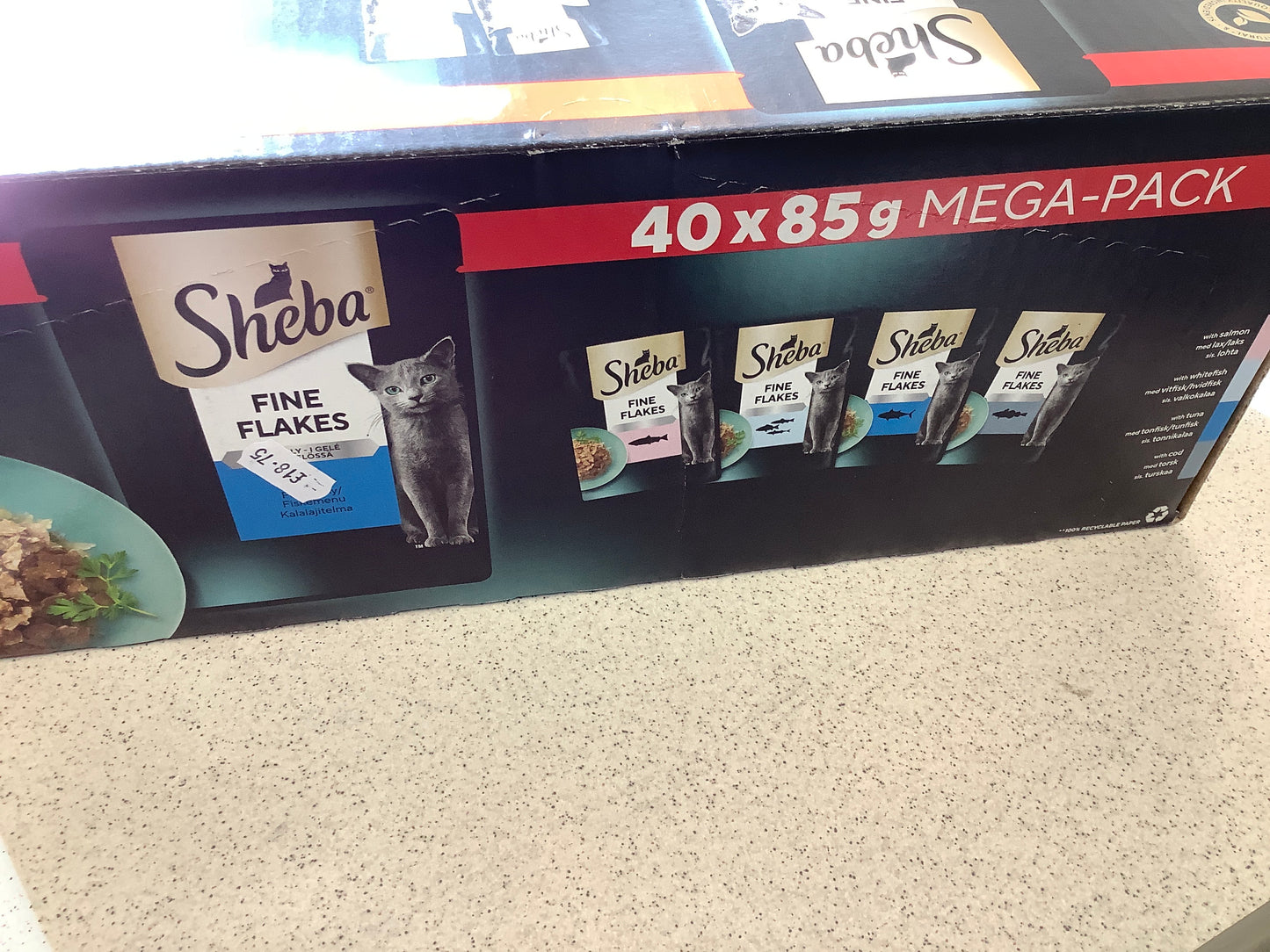 Sheba fine flakes fish 40x85g