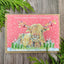 Christmas Highland Cow Eco Friendly Art Card Colourful Funny