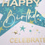 Yours Truly Happy Birthday Star Card - Champagne