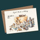 Eight Maids a-Milking - Christmas Card - Holiday Card
