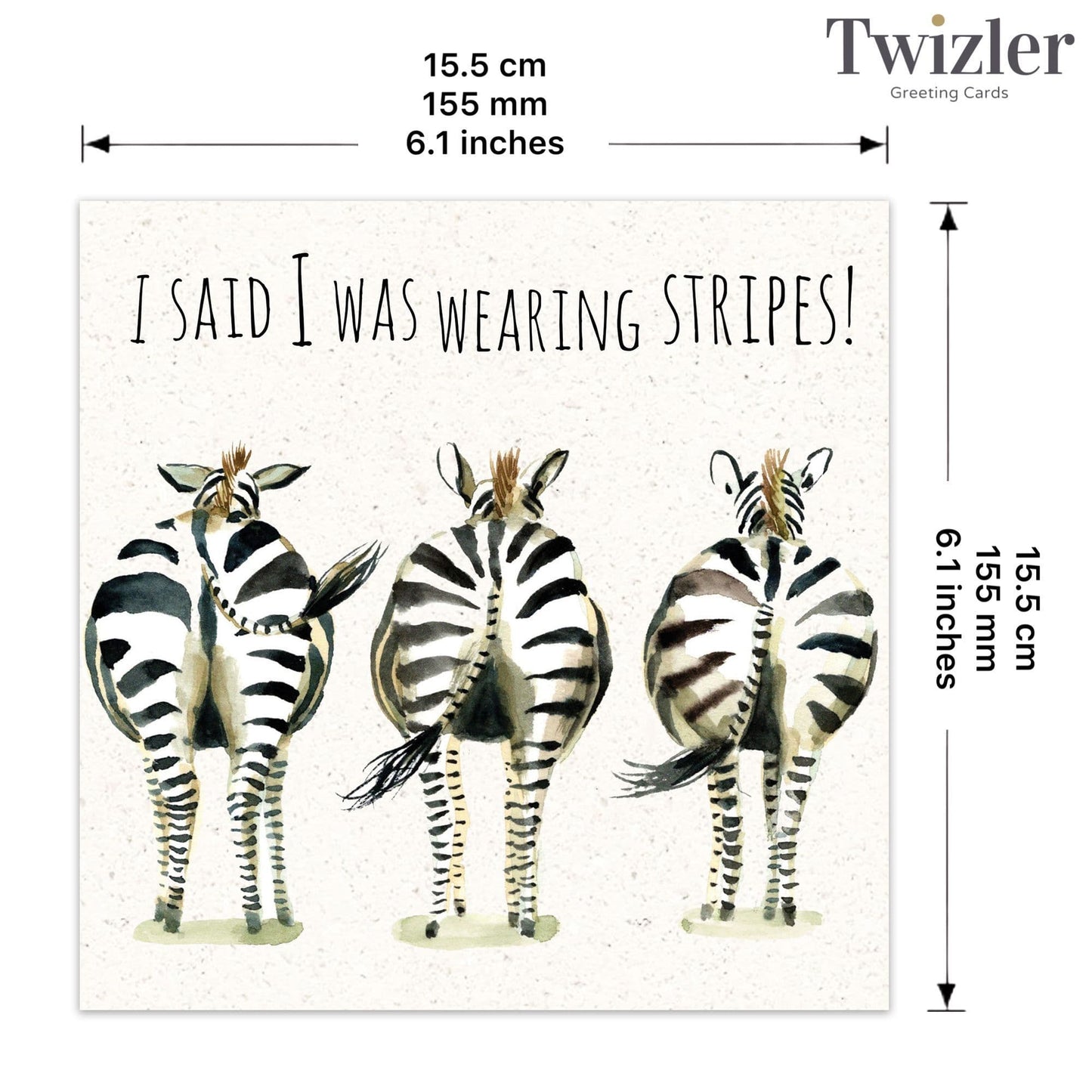 I said I was Wearing Stripes! - Funny Birthday Card