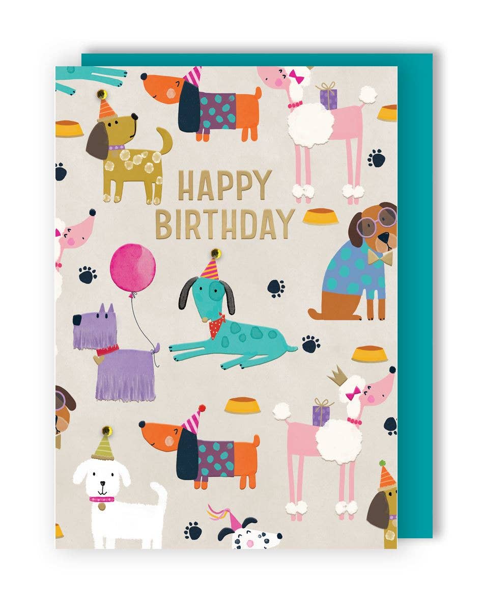 Yours Truly - Party Dogs Card