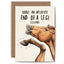 End Of A Leg Card - Funny Horse Card - Friendship Card