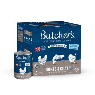 Butchers Can Grain Free Joints and Coat 18x390g