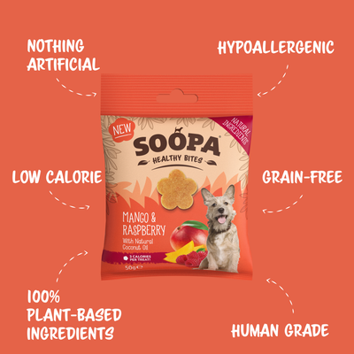 Soopa Mango & Raspberry Dog Treats