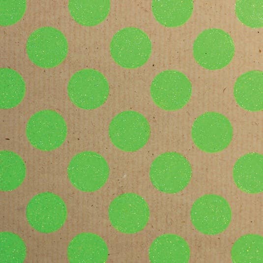 Neon Kraft Glitter Rollwrap