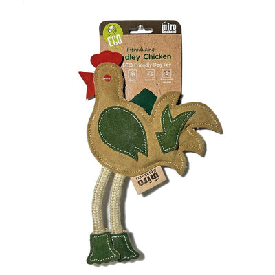 Chadley Chicken- Eco Leather Dog Toy: Chadley
