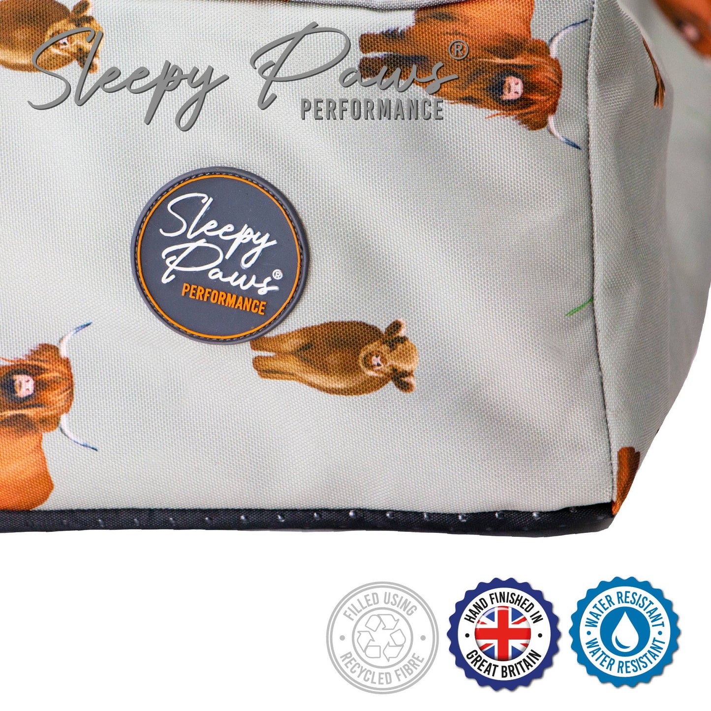 Ancol Pet Products Ltd - Limited Edition Highland Cow Mattress 100 x 70 cm